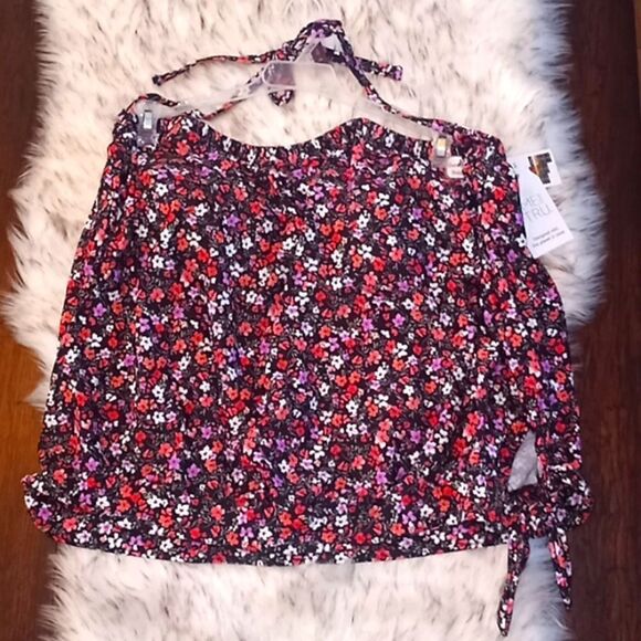 Women’s Plus Ditsy Floral Tankini Bathing Suit Swimsuit Size XL - Picture 5 of 8